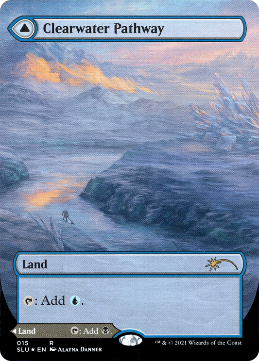 Clearwater Pathway // Murkwater Pathway (015) (Borderless) (SLU) - Foil