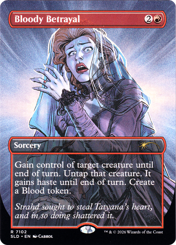 Bloody Betrayal (7102) (Borderless) (SLD) - Foil