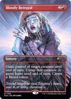 Bloody Betrayal (7102) (Borderless) (SLD) - Foil