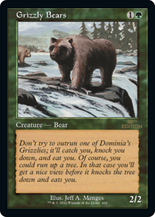 Grizzly Bears (Retro Frame)