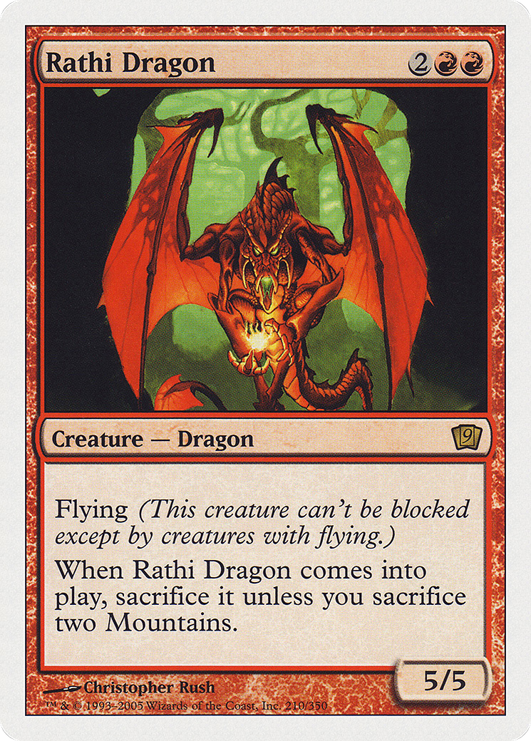 Rathi Dragon (9th Edition) (Oversized) (Box Topper Promo) (O9TH)