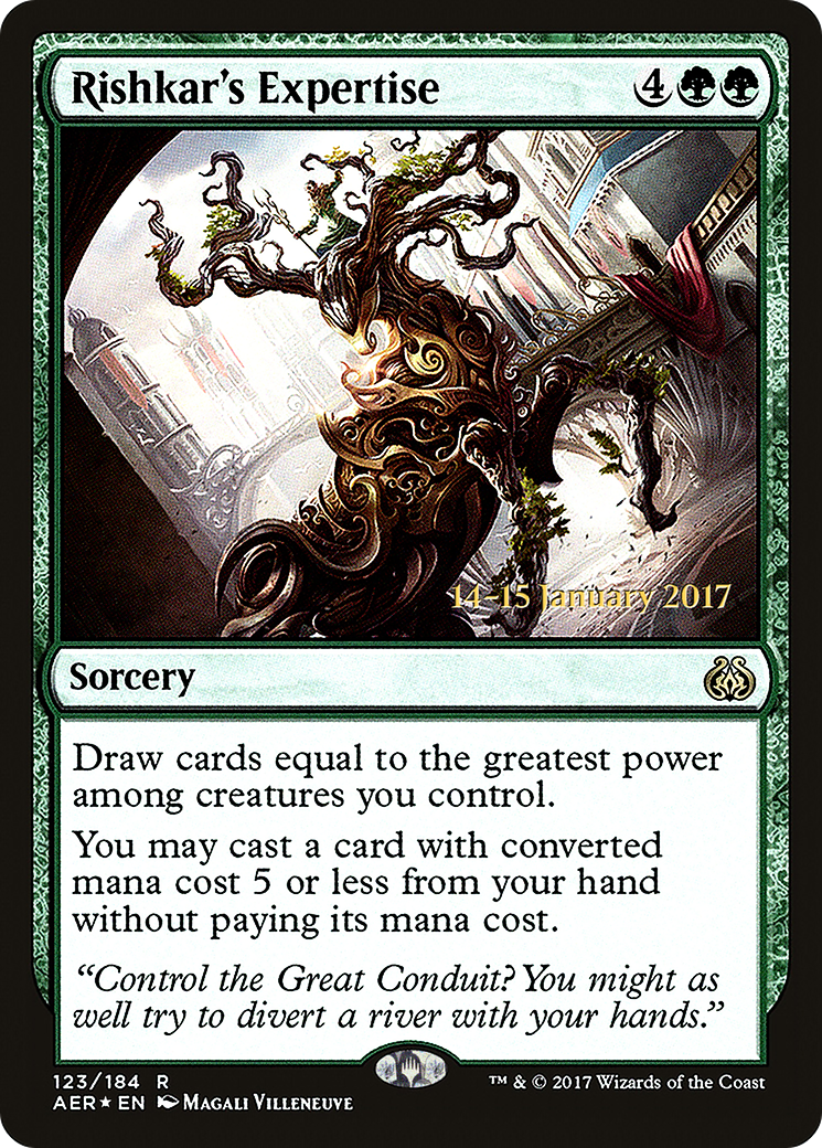 Rishkar's Expertise (123) (Prerelease) - Foil