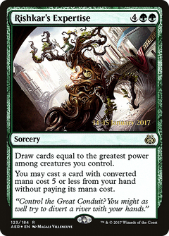 Rishkar's Expertise (123) (Prerelease) - Foil