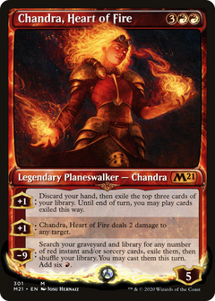 Chandra, Heart of Fire (301) (Showcase) - Foil