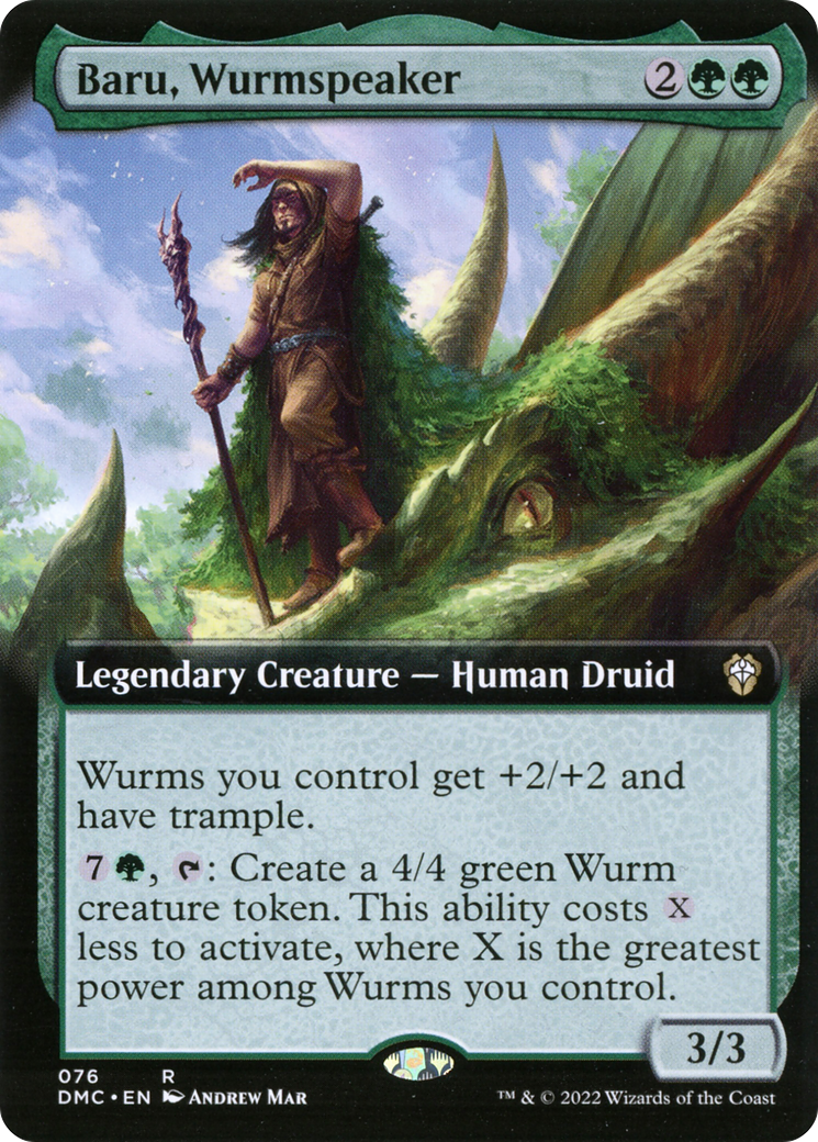 Baru, Wurmspeaker (076) (Extended Art) - Foil