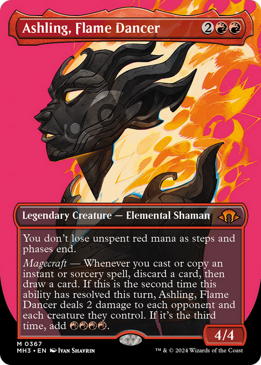 Ashling, Flame Dancer (0367) (Borderless) - Foil