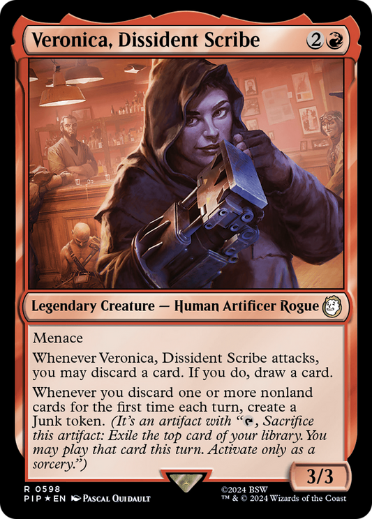 Veronica, Dissident Scribe (0598) - Surge Foil