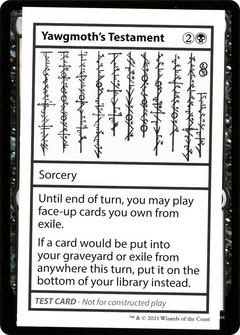 Yawgmoth's Testament (No PW Symbol)