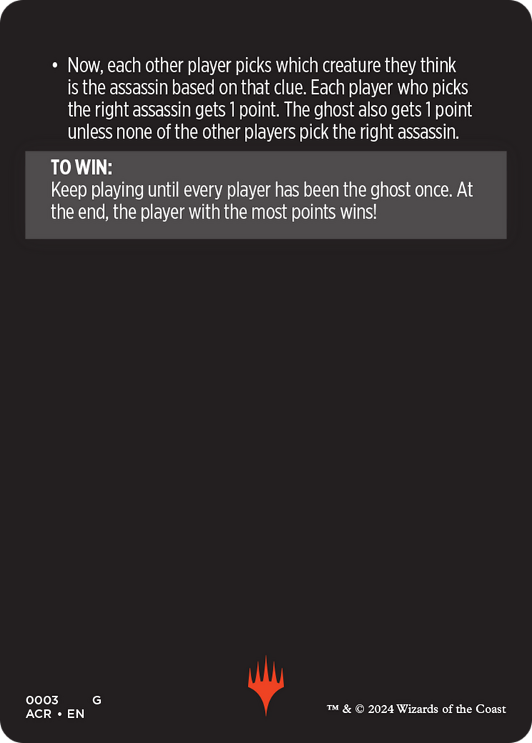 Magic Minigame: Find the Assassin (TACR)