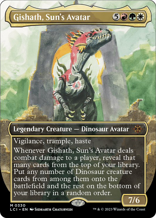 Gishath, Sun's Avatar (0330) (Borderless) - Foil