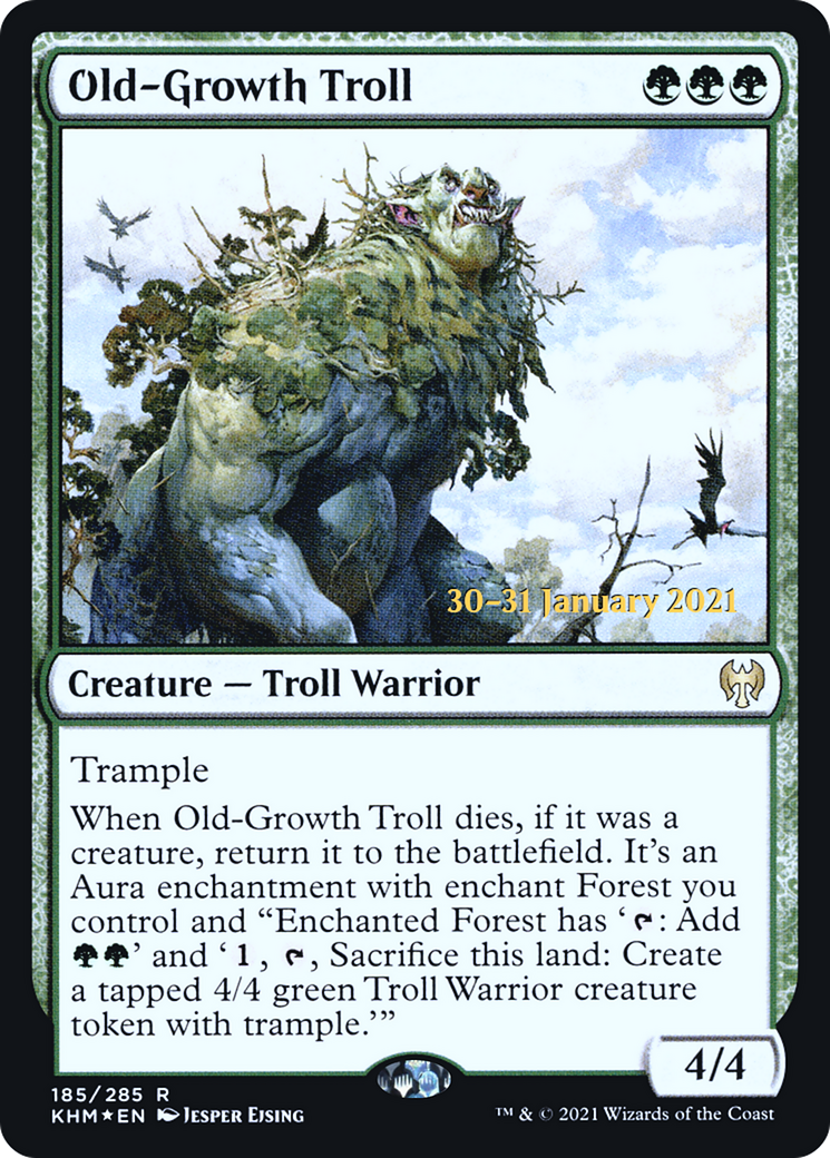 Old-Growth Troll (185) (Prerelease) - Foil