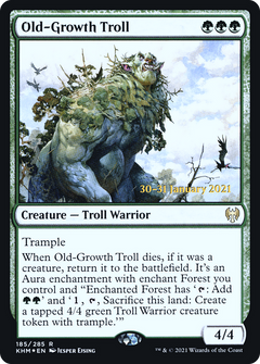 Old-Growth Troll (185) (Prerelease) - Foil