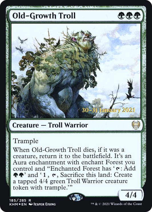 Old-Growth Troll (185) (Prerelease) - Foil
