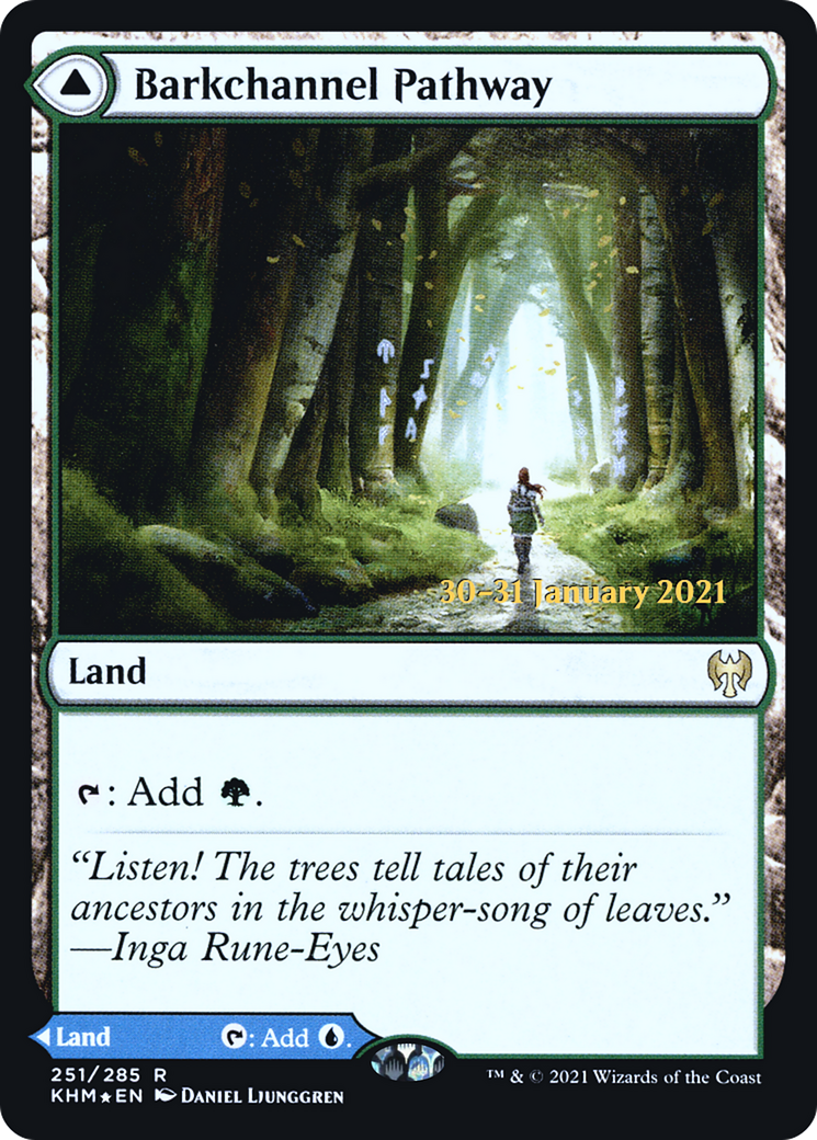 Barkchannel Pathway // Tidechannel Pathway (251) (Prerelease) (PKHM) - Foil