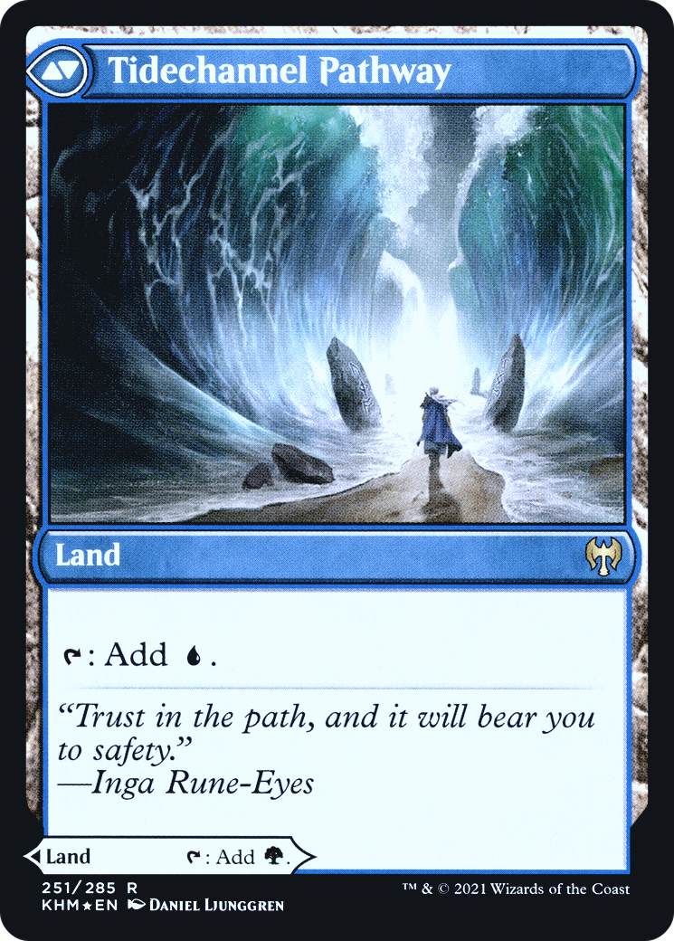 Barkchannel Pathway // Tidechannel Pathway (251) (Prerelease) (PKHM) - Foil
