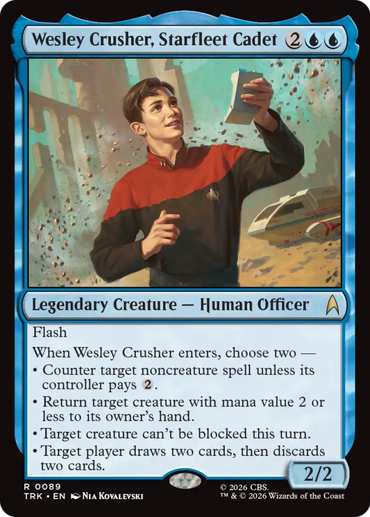 Wesley Crusher, Starfleet Cadet (TRK)