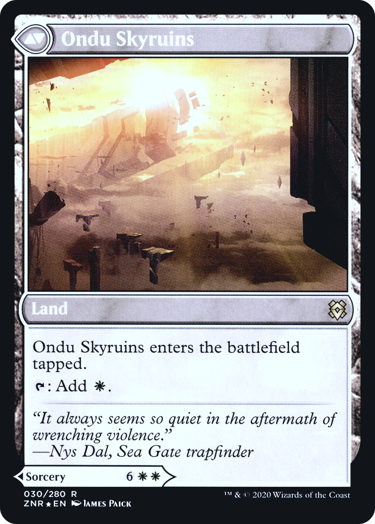 Ondu Inversion // Ondu Skyruins (030) (Prerelease) (PZNR) - Foil
