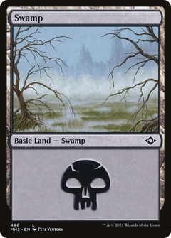 Swamp (486) - Foil Etched