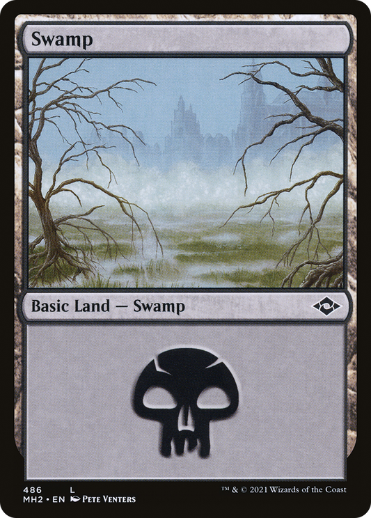 Swamp (486) - Foil Etched