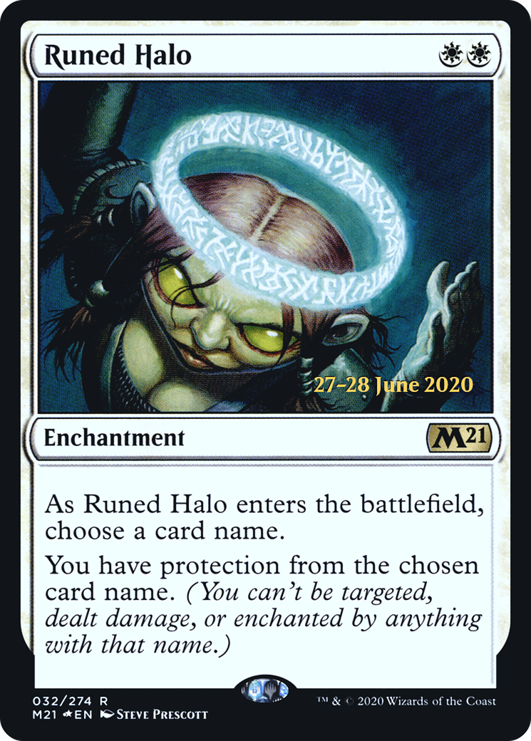 Runed Halo (032) (Prerelease) - Foil