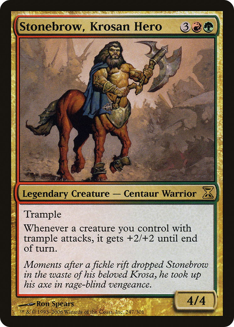 Stonebrow, Krosan Hero - Foil