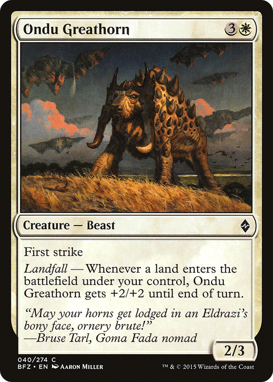 Ondu Greathorn - Foil