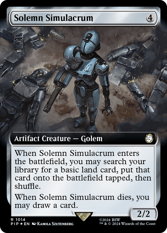 Solemn Simulacrum (1014) (Extended Art) - Surge Foil