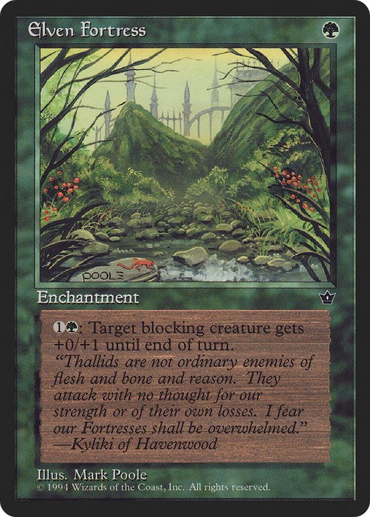 Elven Fortress (Illus. Mark Poole)