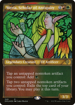 Meria, Scholar of Antiquity (346) (Showcase) - Textured Foil