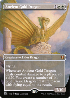 Ancient Gold Dragon (365) (Borderless) - Foil