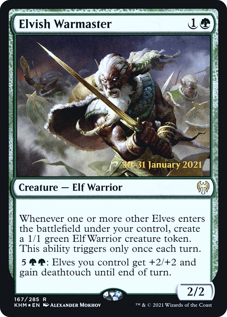Elvish Warmaster (167) (Prerelease) - Foil