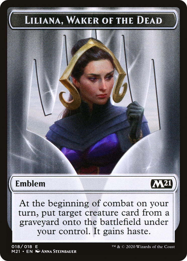 Liliana, Waker of the Dead Emblem (018)