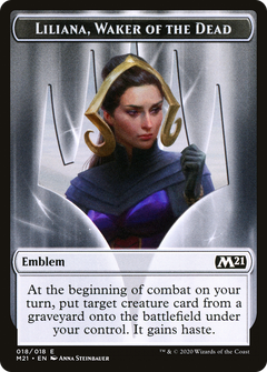 Liliana, Waker of the Dead Emblem (018)