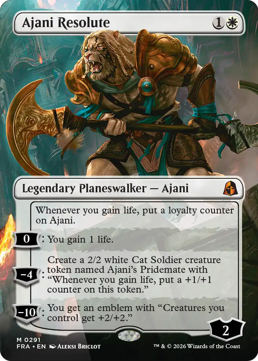 Ajani Resolute (0291) (Borderless) (FRA) - Foil