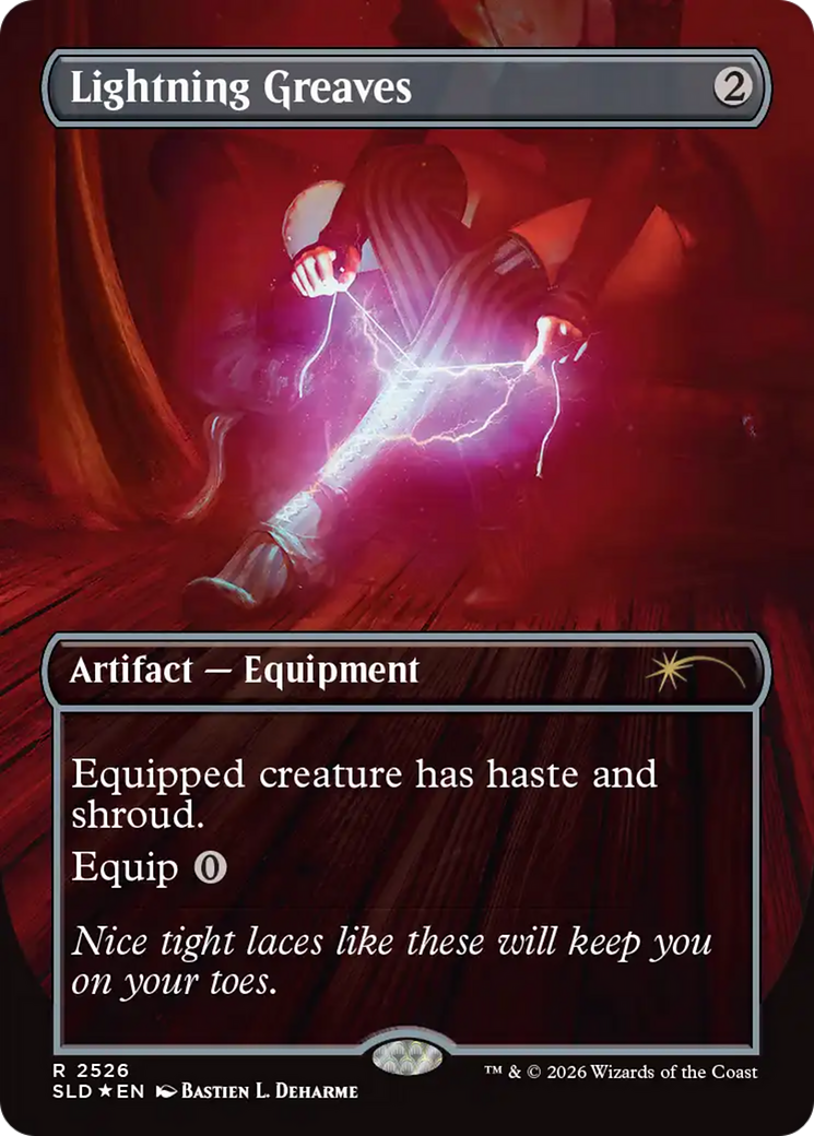 Lightning Greaves (2526) (Borderless) (SLD) - Foil
