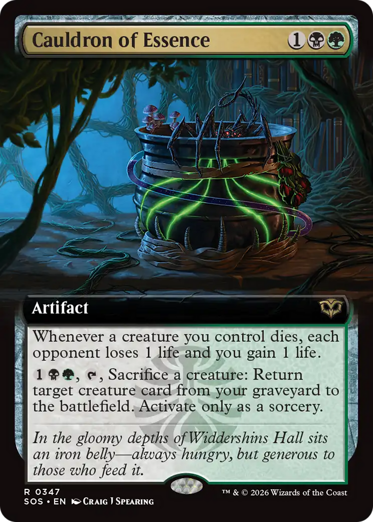 Cauldron of Essence (0347) (Extended Art) (SOS) - Foil