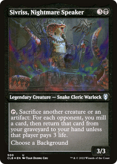 Sivriss, Nightmare Speaker - Foil Etched