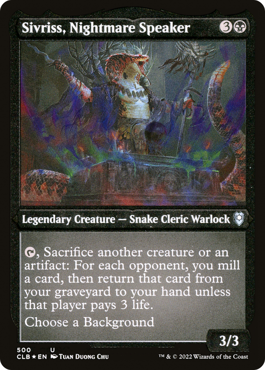 Sivriss, Nightmare Speaker - Foil Etched