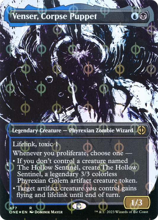 Venser, Corpse Puppet (477) (Borderless) (Showcase) - Compleat Foil