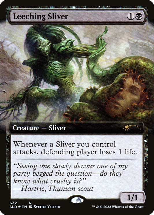 Leeching Sliver (632) (Extended Art) - Foil
