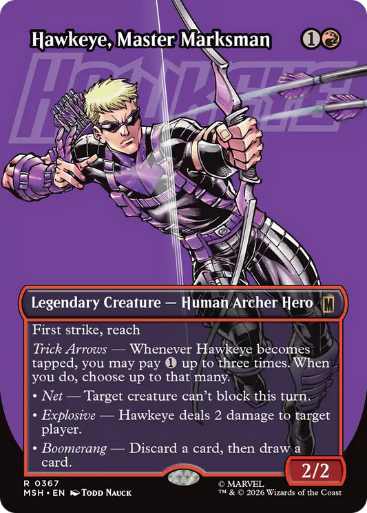 Hawkeye, Master Marksman (0367) (Borderless) (MSH) - Foil