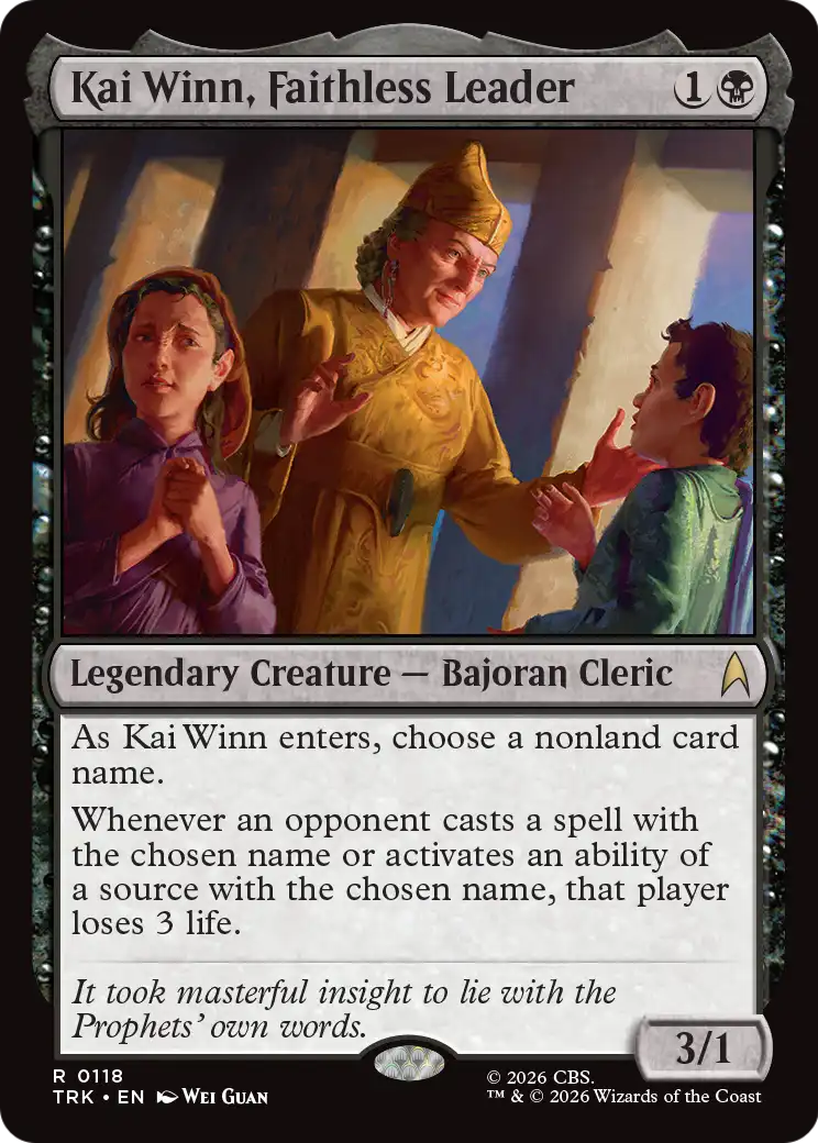 Kai Winn, Faithless Leader (TRK) - Foil