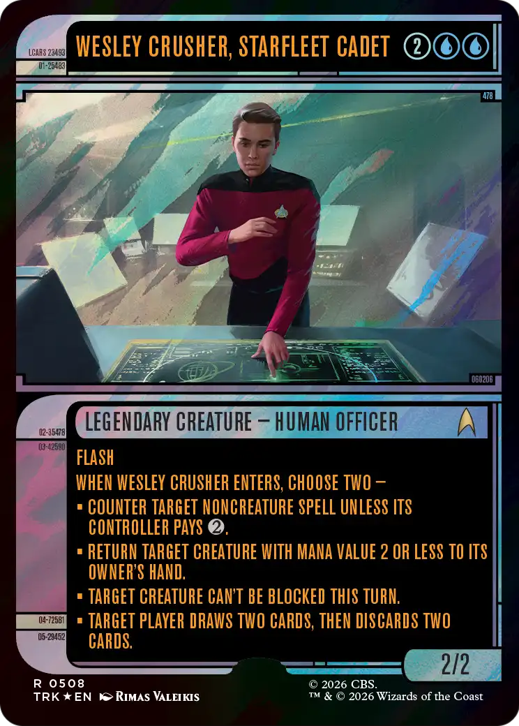Wesley Crusher, Starfleet Cadet (0508) (Showcase) (TRK) - Surge Foil