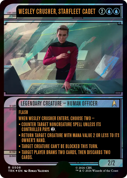 Wesley Crusher, Starfleet Cadet (0508) (Showcase) (TRK) - Surge Foil
