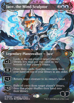Jace, the Mindsculptor (0093) (Borderless) (Showcase) - Raised Foil