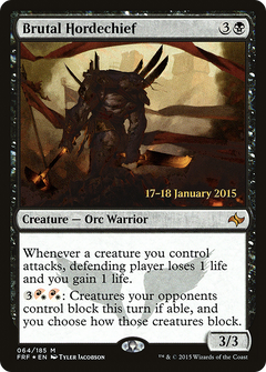 Brutal Hordechief (064) (Prerelease) - Foil