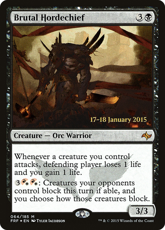 Brutal Hordechief (064) (Prerelease) - Foil