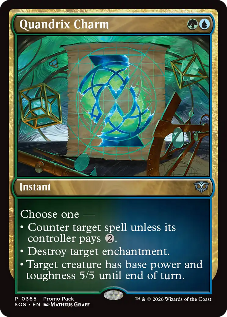 Quandrix Charm (0365) (Promo Pack) (SOS) - Foil
