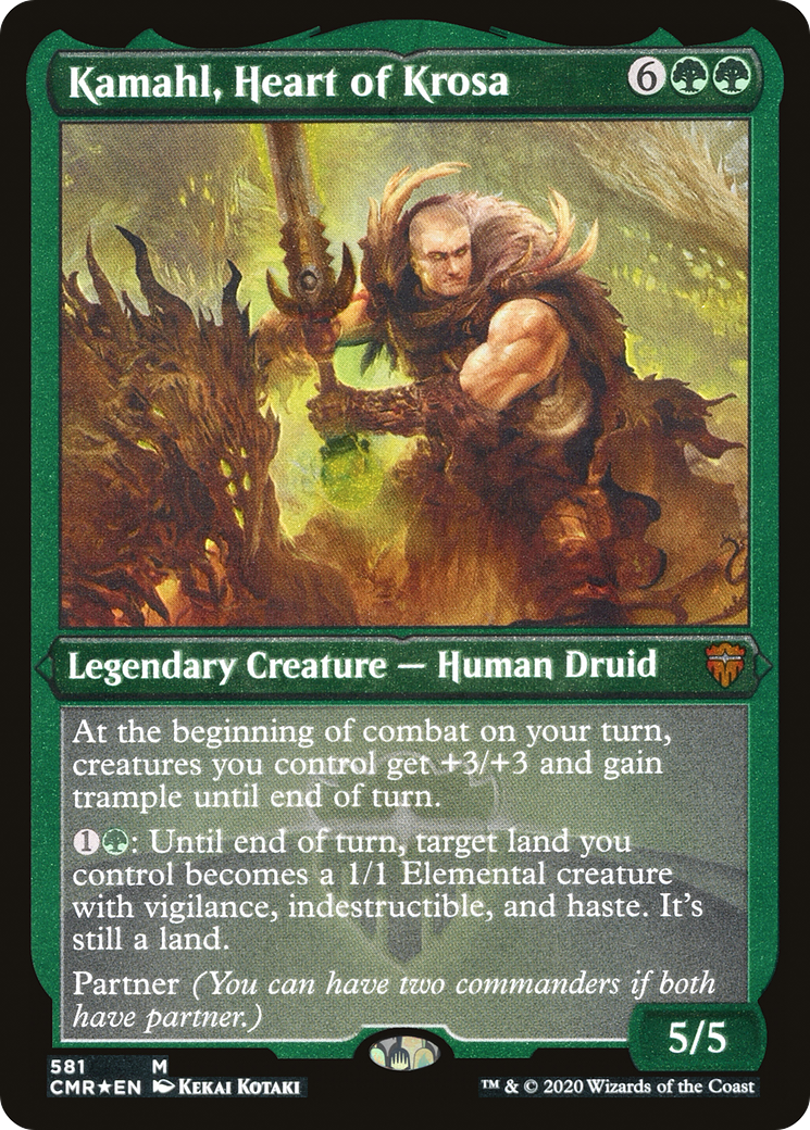 Kamahl, Heart of Krosa - Foil Etched