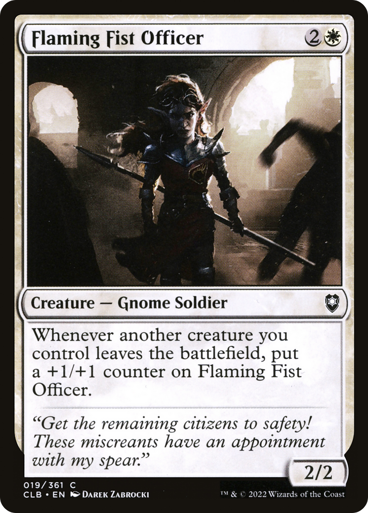 Flaming Fist Officer - Foil